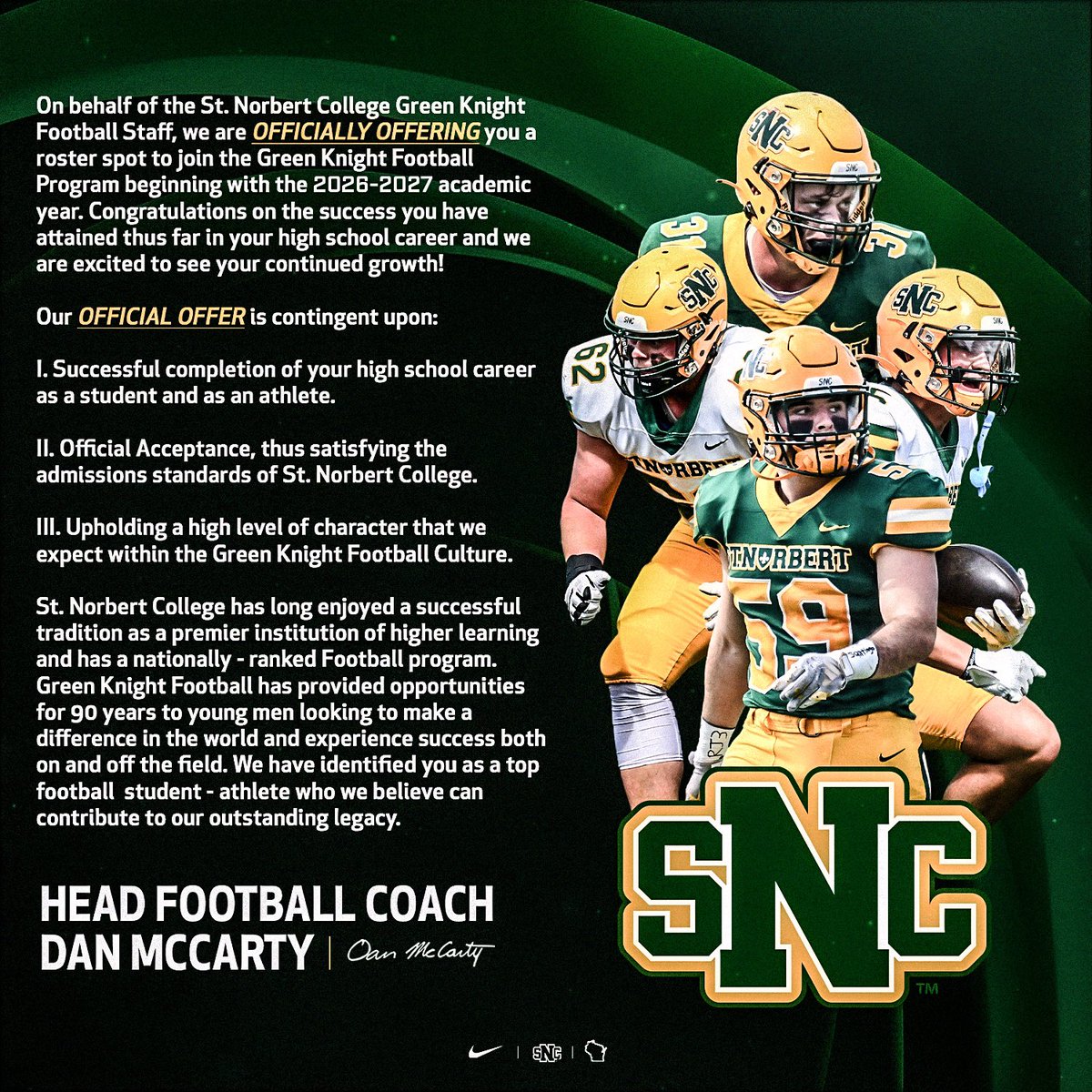 Joey levy (@joeylevy12) on Twitter photo After a great conversation with <a href="/donmaslinski/">don maslinski</a> I am blessed to receive an offer from <a href="/SNCfootball/">St. Norbert Football</a>!!!
<a href="/Tyler_Plantz/">Tyler Plantz</a> <a href="/CoachNissen5/">Adam Nissen</a> <a href="/CelticsFootball/">Providence Catholic Football</a> <a href="/PrepRedzoneIL/">Prep Redzone Illinois</a> <a href="/EDGYTIM/">Timothy “EDGYTIM” OHalloran</a> <a href="/DeepDishFB/">DEEP DISH FOOTBALL</a> <a href="/AllenTrieu/">Allen Trieu</a> After a great conversation with <a href="/donmaslinski/">don maslinski</a> I am blessed to receive an offer from <a href="/SNCfootball/">St. Norbert Football</a>!!!
<a href="/Tyler_Plantz/">Tyler Plantz</a> <a href="/CoachNissen5/">Adam Nissen</a> <a href="/CelticsFootball/">Providence Catholic Football</a> <a href="/PrepRedzoneIL/">Prep Redzone Illinois</a> <a href="/EDGYTIM/">Timothy “EDGYTIM” OHalloran</a> <a href="/DeepDishFB/">DEEP DISH FOOTBALL</a> <a href="/AllenTrieu/">Allen Trieu</a>