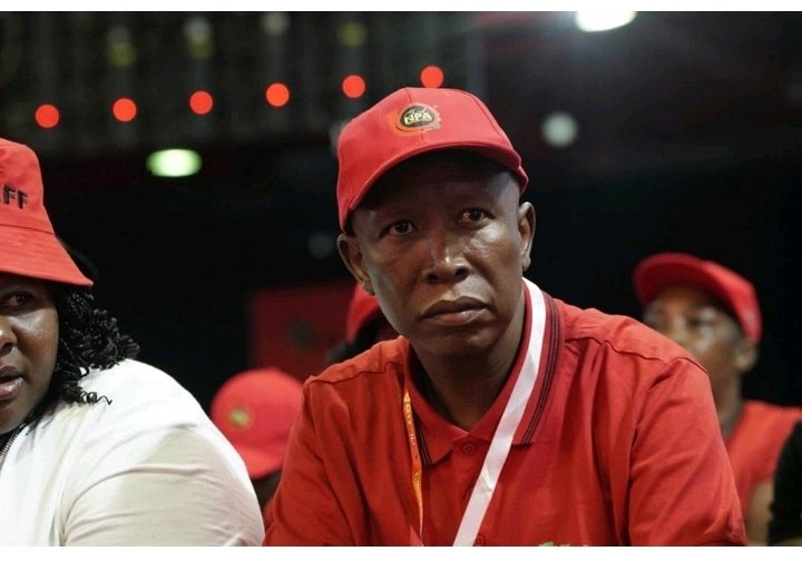 NareMoabelo5's tweet image. Why would SAns fear law abiding EFF President Julius Malema as president of the country while criminals are government?