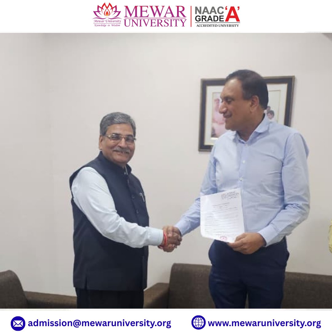 universitymewar's tweet image. Mewar University proudly signed a Memorandum of Understanding (MoU) with the Government of Suriname, Anton de Kom University of Suriname, and the Chamber of Commerce of Suriname.

#MewarUniversity #MoUSigning #GlobalCollaboration #AgriculturalTechnology #ResearchOpportunities