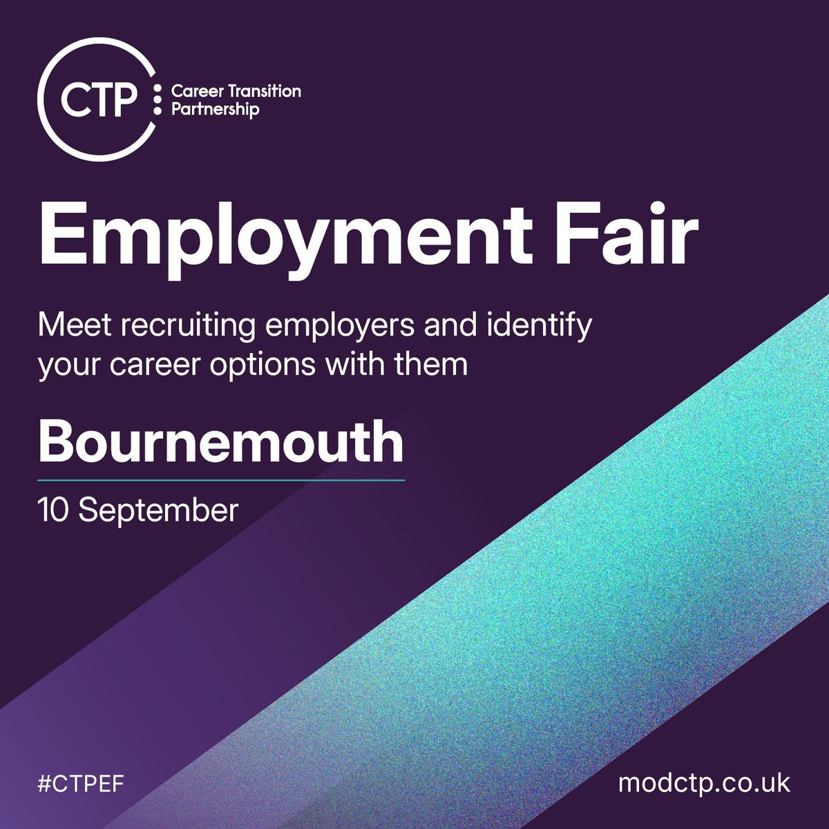 📣Just three weeks until our ninth Employment Fair of the year in Bournemouth! Don’t miss this fantastic opportunity to meet employers, get advice, explore jobs and chat with our team about CVs, training and resettlement. 𝗥𝗲𝗴𝗶𝘀𝘁𝗲𝗿 𝗵𝗲𝗿𝗲➡️ hubs.la/Q03DxH_D0
