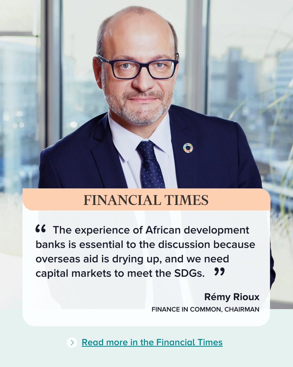FinanceInCommon's tweet image. 🌐 As official aid declines, African development banks are stepping up with innovative tools such as bond issuances and securitisation to fill the gap. The African Development Fund’s plan to access global markets in 2027 is a milestone in this journey.

For Finance in Common…
