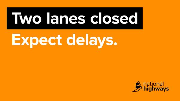 Lanes 1 &amp; 2 remain closed on the #M6 north between J16 (#Nantwich #Crewe) &amp; J17 (#Sandbach) following an incident involving an overturned lorry. 

Recovery has been completed but the lanes remain closed for barrier repairs and clean up. 

60 min delays above normal travel time.