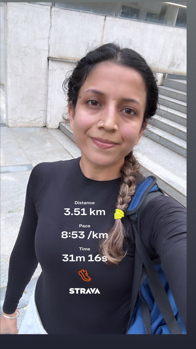 Reminder: even a slow run beats no run.