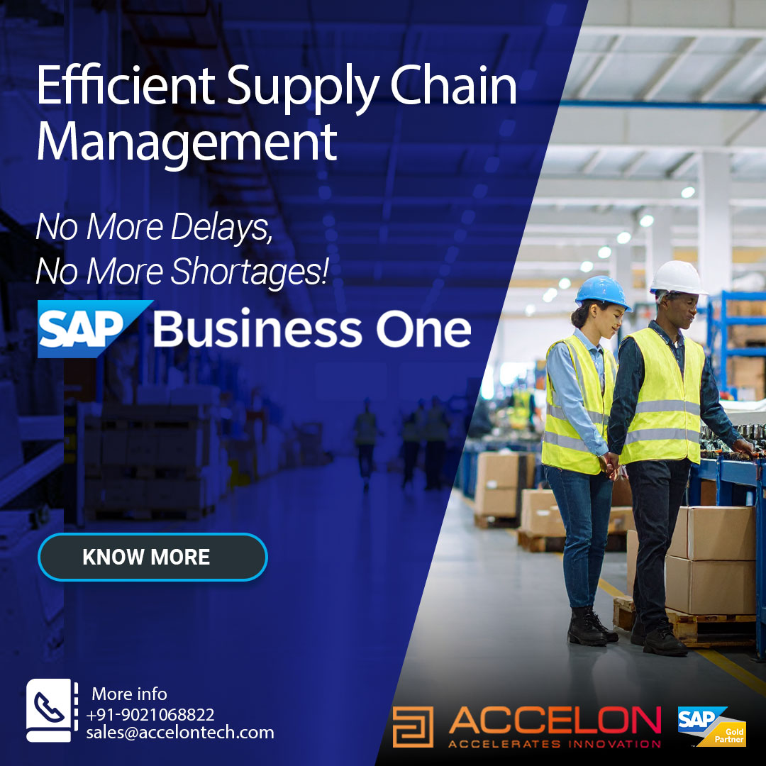 accelon's tweet image. 🏭 Supply Chain is the Backbone of Manufacturing!
Is your business facing ❌ delayed shipments, ❌ stock shortages, and ❌ poor supplier coordination?
👉 It’s time to switch to SAP Business One – trusted by leading manufacturers for:
📦 Real-time tracking
⚙️ Automated procurement…