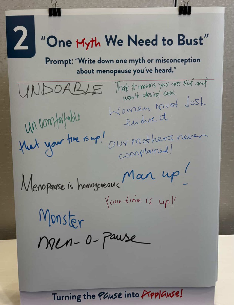 tt_emilie3's tweet photo. Menopause is real. From myths to workplace struggles, women are speaking up. Time to listen & act #TurningThePauseIntoApplause #MenopauseInPolicy #ThePauseThatSpeaks #MenopauseMattersKE
@ICRWAfrica @nellymunyasia @SimonKiambati https://t.co/2mp2dGwPJP