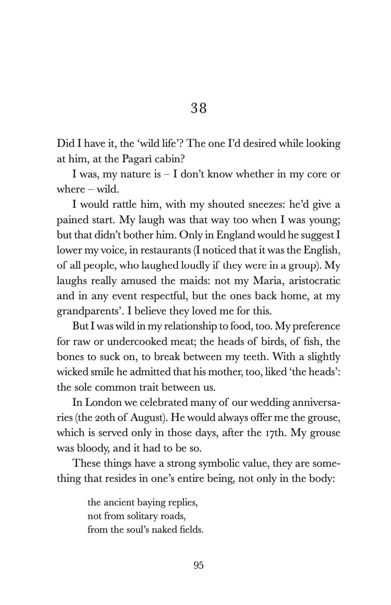 Today, August 20, is Lalla and Innocenzo's anniversary – would have been their 93rd. Thought I'd share a page / chapter commemorating it from Lalla's In Farthest Seas, now out in less than a week! 
"I was, my nature is – I don’t know whether in my core or where – wild."