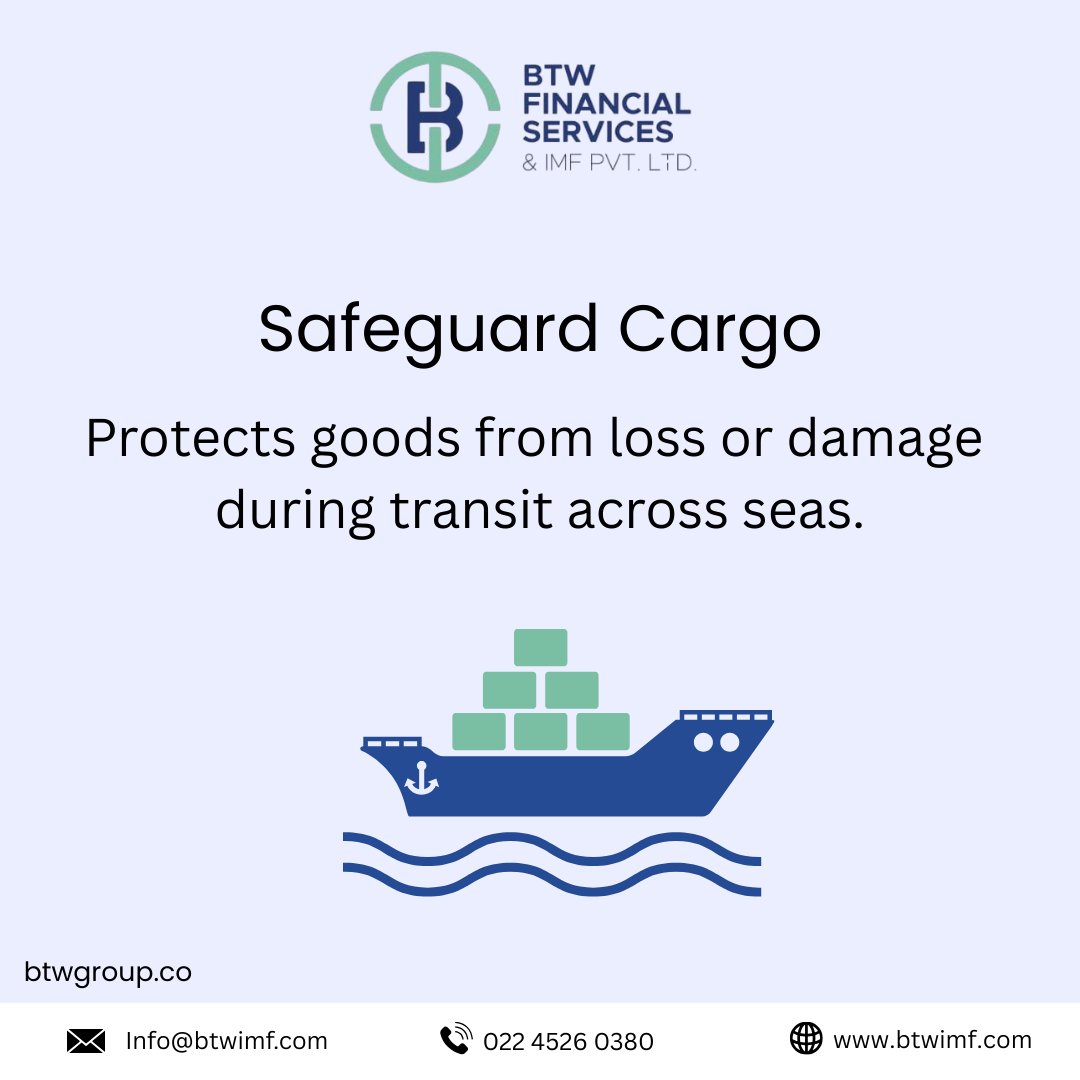BtwImf's tweet image. Safeguard your cargo from damage while at sea. 

 #BTWIMF #CargoInsurance #TransitProtection