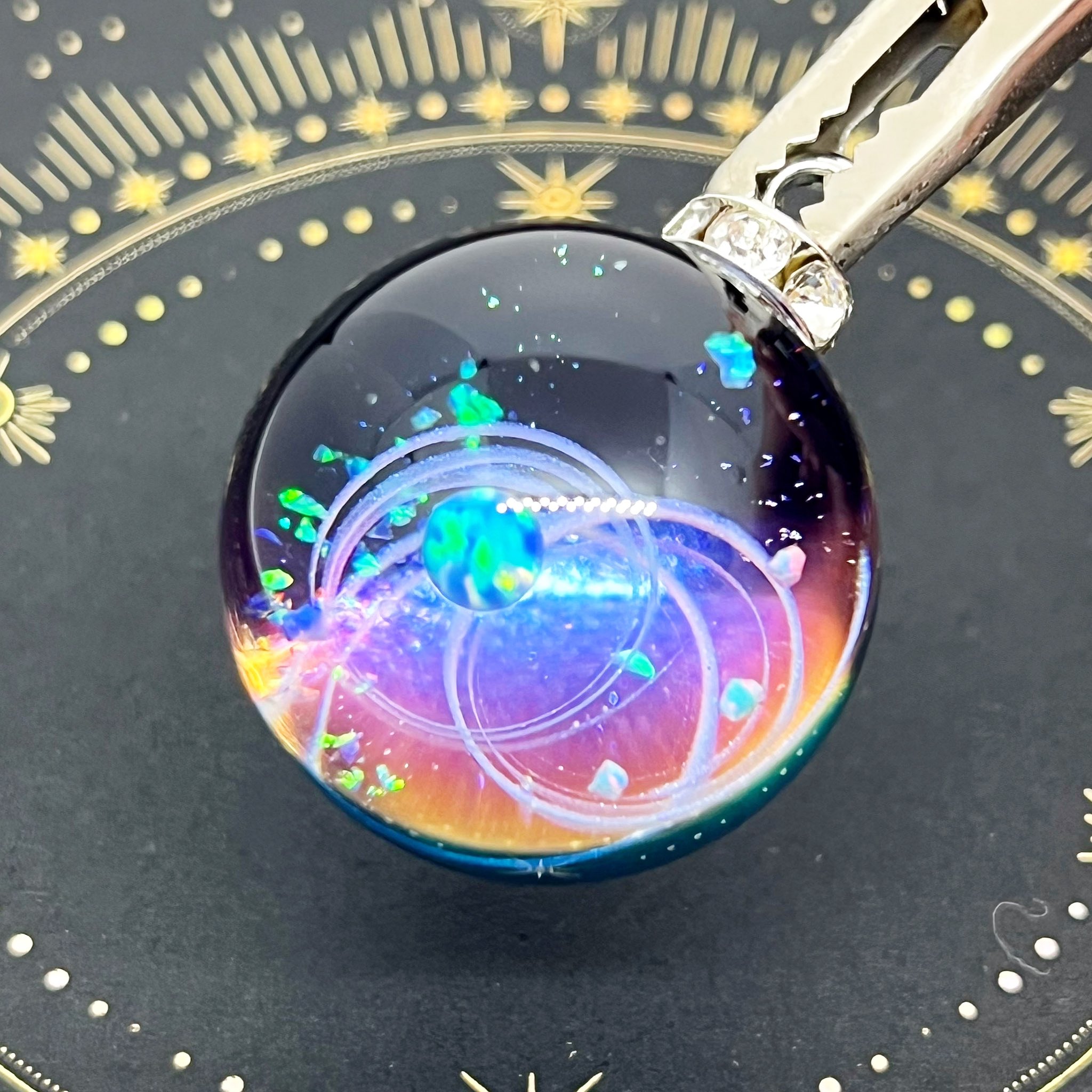 宇宙玉レジン【negu】 宇宙玉レジン/宇宙に咲く花【negu】 宇宙玉レジン/宇宙に咲く花