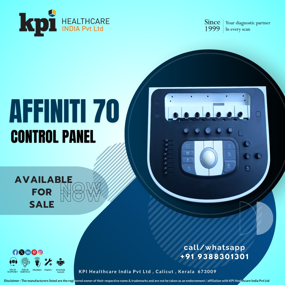 kpihealthcarein's tweet image. Affiniti 70 Control Panel available for sale at KPI Healthcare India.

For more details WhatsApp or call +91 9388301301
WhatsApp link: ow.ly/S8ot50QxJfw
ow.ly/q0mF50QxJfA

#Affiniti70 #ControlPanel #KPIHealthcare #MedicalEquipment