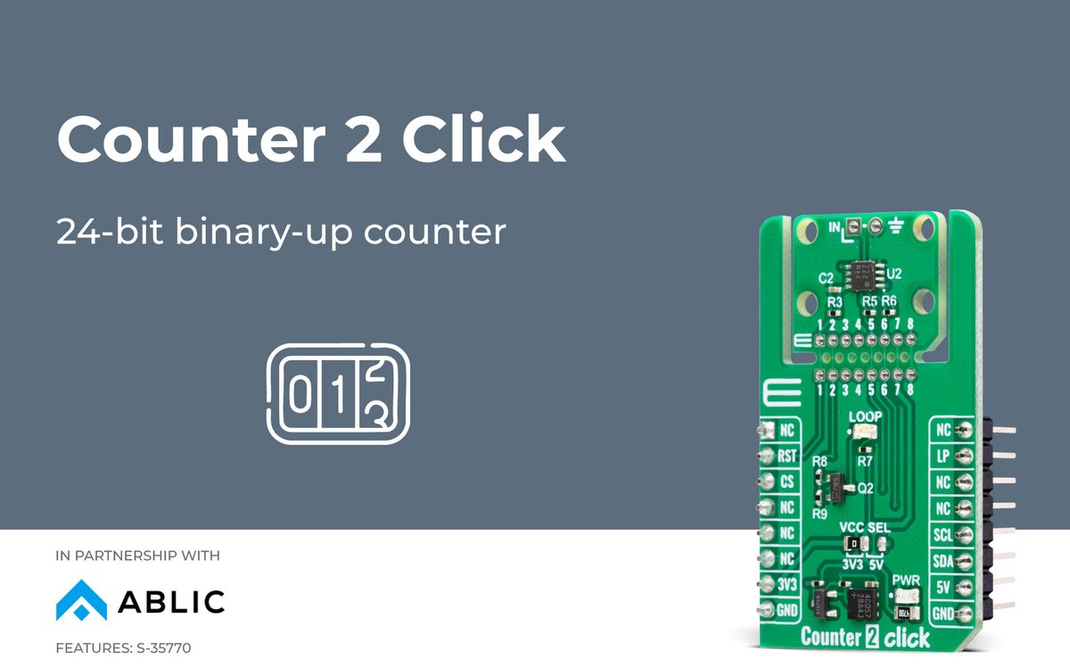 MIKROE (@mikroel) on Twitter photo ⚡ Track every pulse. Get accurate event counting with S-35770 <a href="/ablicinc/">ABLIC Inc.</a>
mikroe.com/blog/counter-2… ⚡ Track every pulse. Get accurate event counting with S-35770 <a href="/ablicinc/">ABLIC Inc.</a>
mikroe.com/blog/counter-2…