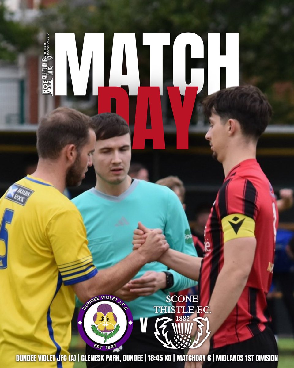 Scone Thistle FC (@sconethistlefc) on Twitter photo ๐๐ผ๐๐พ๐๐ฟ๐ผ๐ || Dundee Violet JFC (A)
๐ Midlands 1st Division
๐๏ธ Wed 20th Aug โ25
๐ Dundee Violet JFC
๐ Glenesk Park, Dundee
โฐ 18:45 KO
โฌ ๐๐ผ๐๐พ๐๐ฟ๐ผ๐ ๐๐๐๐๐๐๐๐
๐จ๐ผโ๐ป Roe Media
๐ Cherrybank Garage
๐๏ธ Pankhurst Decorators
๐ดโซ๏ธ | #TheJaggies ๐๐ผ๐๐พ๐๐ฟ๐ผ๐ || Dundee Violet JFC (A)
๐ Midlands 1st Division
๐๏ธ Wed 20th Aug โ25
๐ Dundee Violet JFC
๐ Glenesk Park, Dundee
โฐ 18:45 KO
โฌ ๐๐ผ๐๐พ๐๐ฟ๐ผ๐ ๐๐๐๐๐๐๐๐
๐จ๐ผโ๐ป Roe Media
๐ Cherrybank Garage
๐๏ธ Pankhurst Decorators
๐ดโซ๏ธ | #TheJaggies