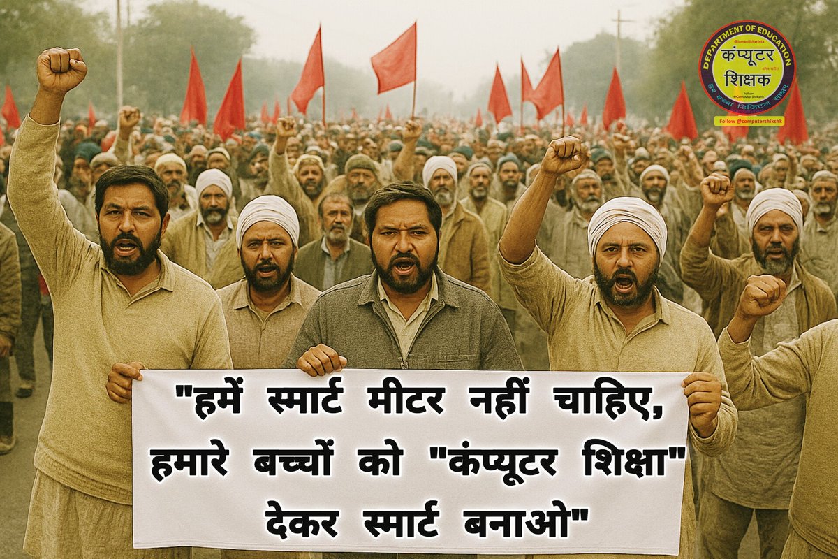 कंप्यूटर शिक्षक संघ (@computershikshk) on Twitter photo "हर घर से एक ही आवाज, कंप्यूटर शिक्षा का हो आगाज" ।
जनता को स्मार्ट मीटर की नहीं, स्मार्ट भविष्य की जरूरत है।
कंप्यूटर शिक्षा भविष्य के लिए अति आवश्यक है।
#कंप्यूटर_अनुदेशक_वेतन_विसंगति
#कंप्यूटर_शिक्षक_भर्ती_जारी_करो
<a href="/rajeduofficial/">Dept of Education, Rajasthan</a> <a href="/madandilawar/">Madan Dilawar</a> "हर घर से एक ही आवाज, कंप्यूटर शिक्षा का हो आगाज" ।
जनता को स्मार्ट मीटर की नहीं, स्मार्ट भविष्य की जरूरत है।
कंप्यूटर शिक्षा भविष्य के लिए अति आवश्यक है।
#कंप्यूटर_अनुदेशक_वेतन_विसंगति
#कंप्यूटर_शिक्षक_भर्ती_जारी_करो
<a href="/rajeduofficial/">Dept of Education, Rajasthan</a> <a href="/madandilawar/">Madan Dilawar</a>