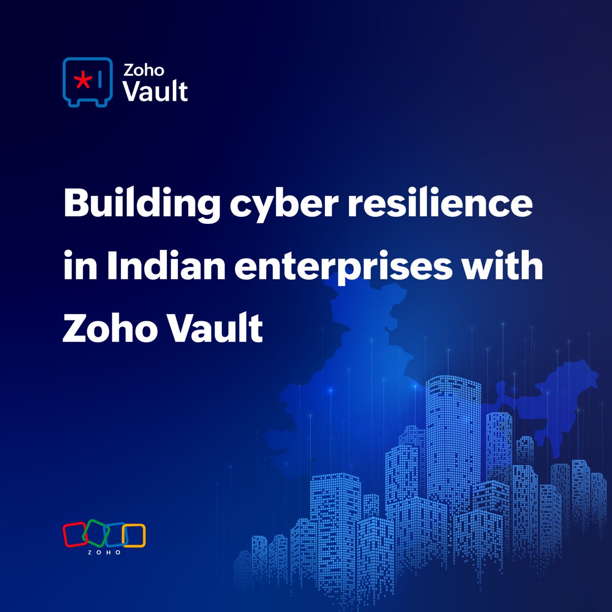 🇮🇳  With nearly 11 cyber threats hitting India every second, #cybersecurity is no longer just an IT issue. It’s a critical business priority. Discover how Indian enterprises can build cyber resilience with Zoho Vault in our latest blog. 🔐

🔗 zurl.co/lrnzF 

#Zoho