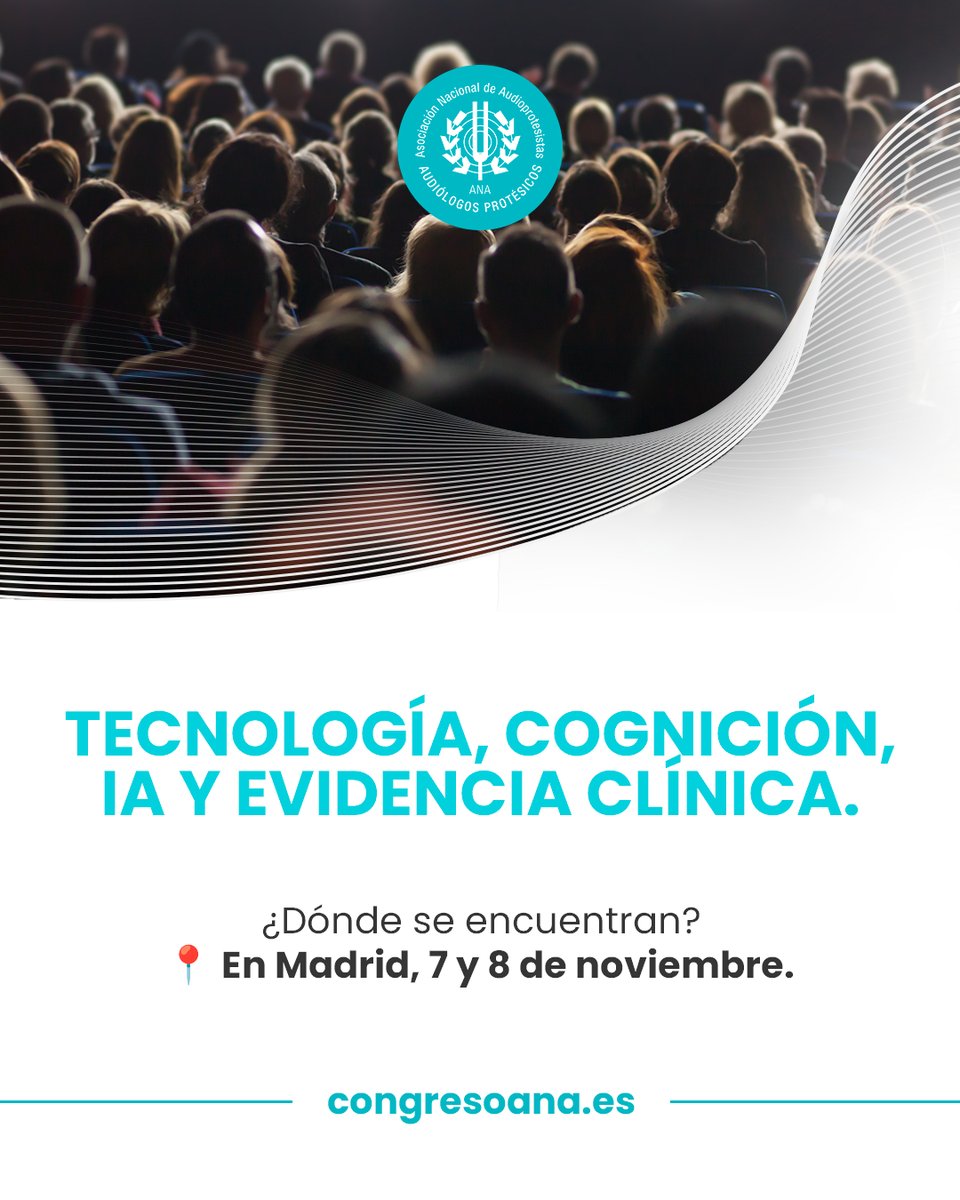 Oír no es lo mismo que comprender. La audiología protésica enfrenta retos como cognición, IA y evidencia clínica. Este congreso va más allá de la tecnología: es el futuro de tu práctica clínica.

Reserva ya tu plaza 👉 congresoana.es

#CongresoANA2025 #Audiología
