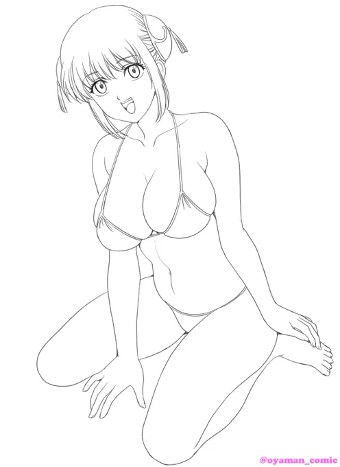 神楽描きました! #銀魂