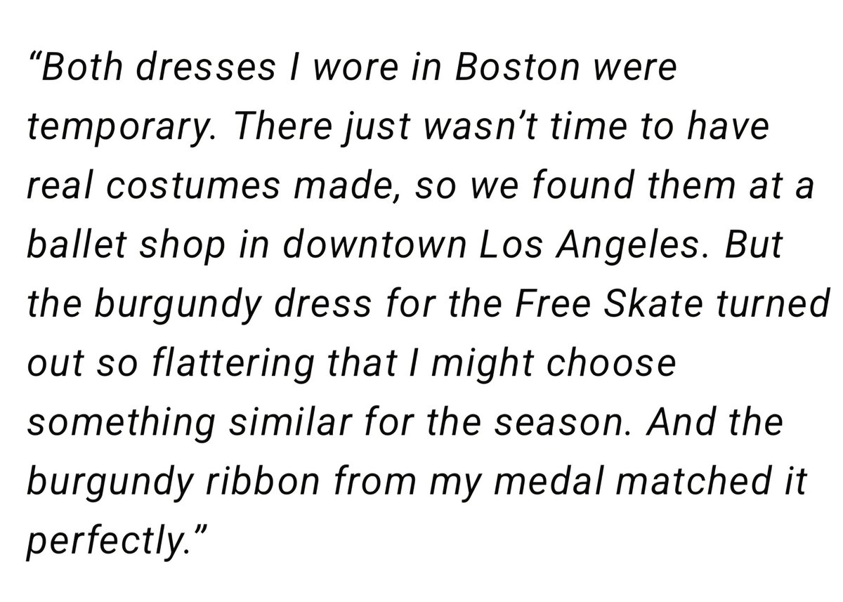 ⚡️Both dresses Sofia Samodelkina wore at Cranberry Cup🇺🇲 aren't her final dresses for the season.

She's thinking about going into a similar direction with her FS burgundy dress!

📎: "Всем лутц!" | TG
