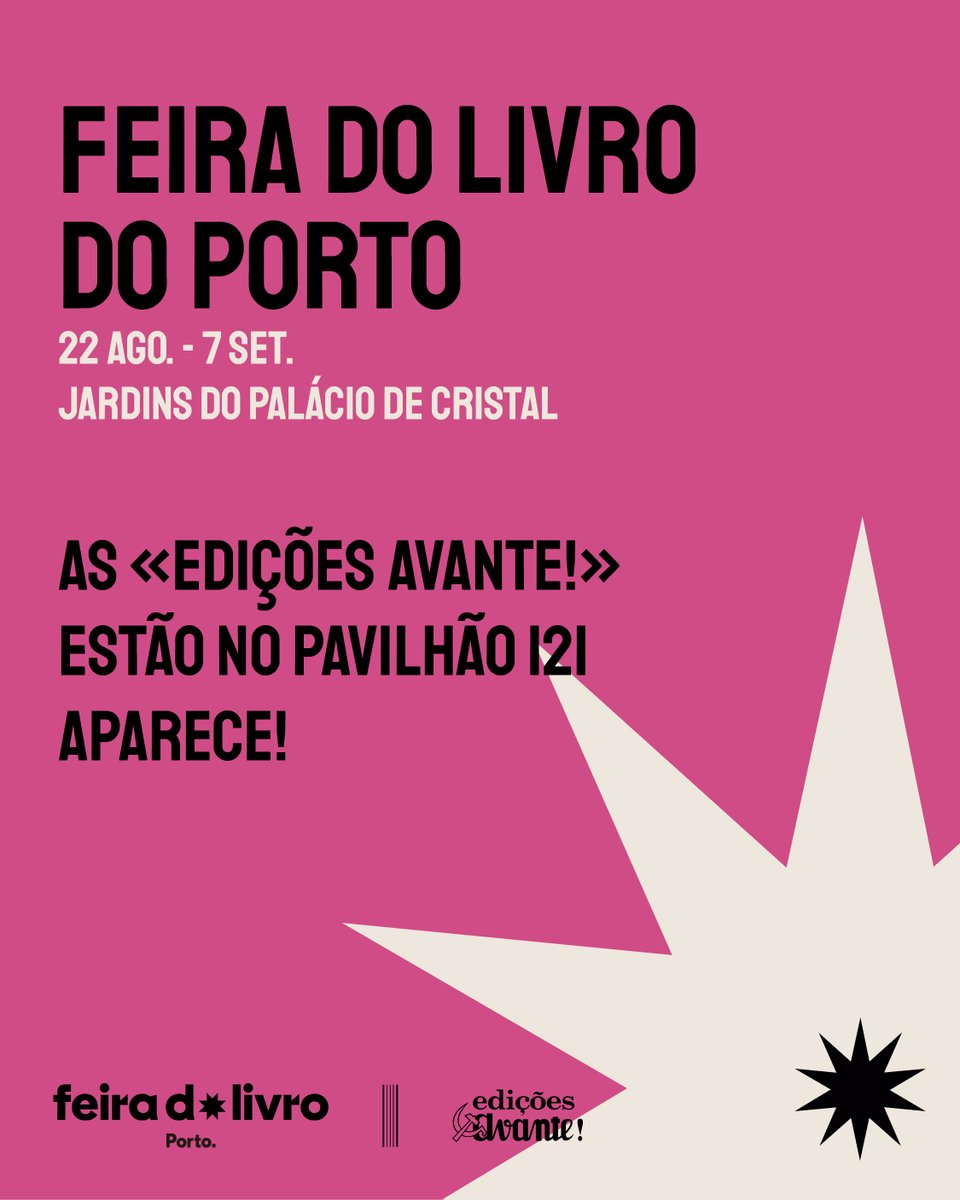 Vamos estar na Feira do Livro do Porto, no Pavilhão 121.

Vemo-nos lá! Boas leituras 📚