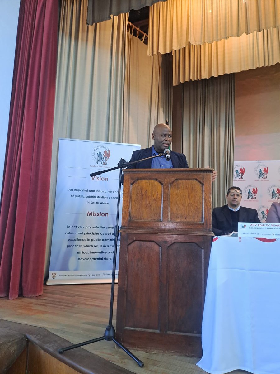 GCISGardenRoute's tweet image. Professor Somadoda Fikeni, the chairperson of the Public Service Commission, during his keynote address, I hope  the symbolism of coming together here today at a church would guide us in taking this community forward.
#gcis
#PublicServiceCommission
#WesternCapeGovernment 
#GRDM