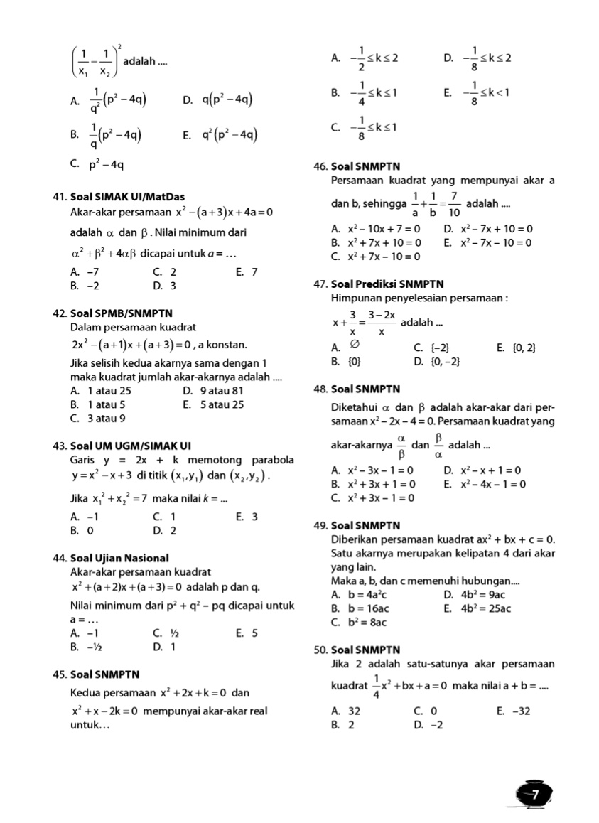 wassupbrodi's tweet photo. ﾟ⁠.⁠*⁠･⁠｡ﾟ LATIHAN SOAL TKA 2026 ━⁠☆
✧  mapel : Matematika

pembahasan di up H+1 yaa
help like/rt are appreciate 🫶🏻

tag ; #studytwt #soal #MTK #TKA #ambisverse 
klik #kebunlatsol untuk cek latsol' yg aku sharee 😸😸

`⁠๑ ｡⁠☆saluran bljr : https://t.co/47W3w3ODra https://t.co/hMgKEZbPcp