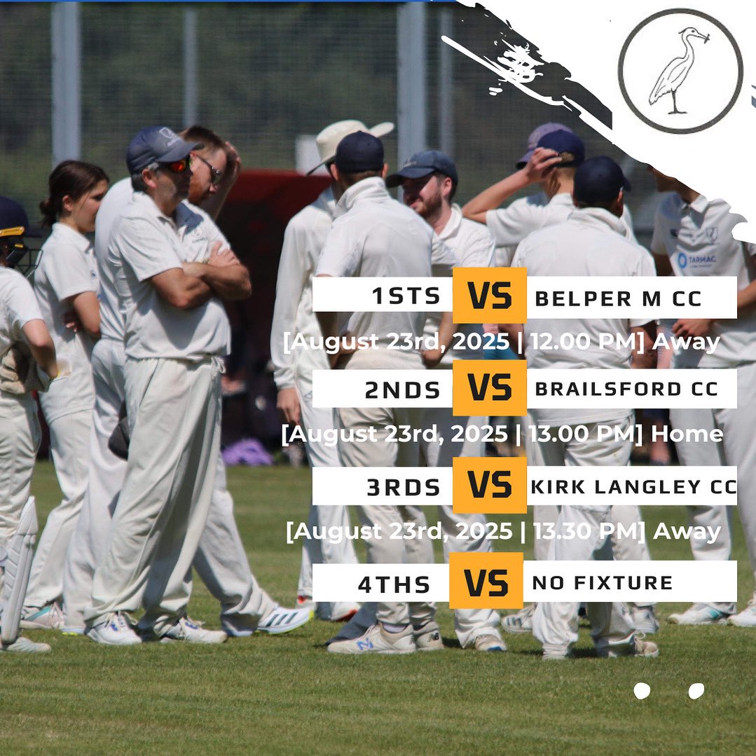 🏏 Week 19 Fixtures

3/4 teams in action this coming weekend. #UTH
