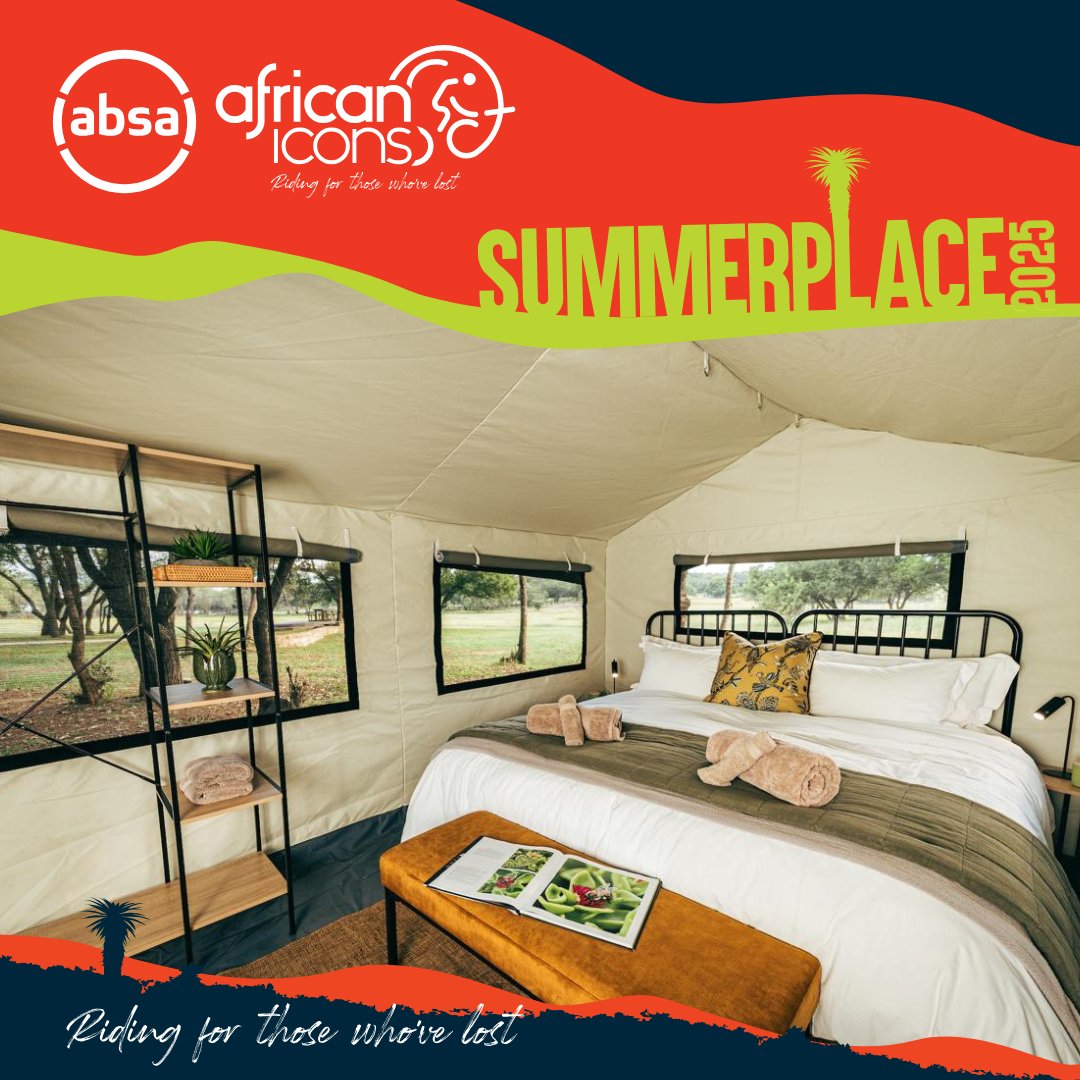 African Icons (@africaniconsinv) on Twitter photo The pop-up glamping tents at Summerplace offer the perfect mix of comfort and are kitted out with real beds, cozy linens, and all the essentials for a restful night after a day on the trails. 
Register Now: africanicons.org.za/summerplace-20…
#AbsaAfricanIcons #Ridingforthosewhovelost The pop-up glamping tents at Summerplace offer the perfect mix of comfort and are kitted out with real beds, cozy linens, and all the essentials for a restful night after a day on the trails. 
Register Now: africanicons.org.za/summerplace-20…
#AbsaAfricanIcons #Ridingforthosewhovelost