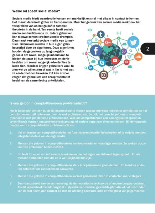 Uitgelekte documenten van de <a href="/Politie/">Politie Nederland</a>. Gisteren bleek dat de 'handreiking' van de politie om complottheorieën te herkennen, alleen voor intern gebruik was bestemd. Wat mij betreft verergert dit de zaak alleen maar. Ik denk eigenlijk dat het al jaren gaande is, dat politieagenten