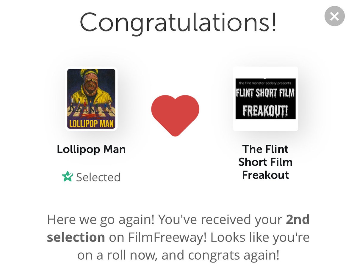 MiseryGutts's tweet photo. 🎬 Proud to announce that Lollipop Man has been selected for the Flint Short Film Freakout!
🗓️ Sept 27, 2025 @ Flint Local 432 – FREE entry!

Thanks to @thespookychris for making this festival happen.

#LollipopMan #ShortFilm #Horror #FlintShortFilmFreakout https://t.co/dVIOzJCbww