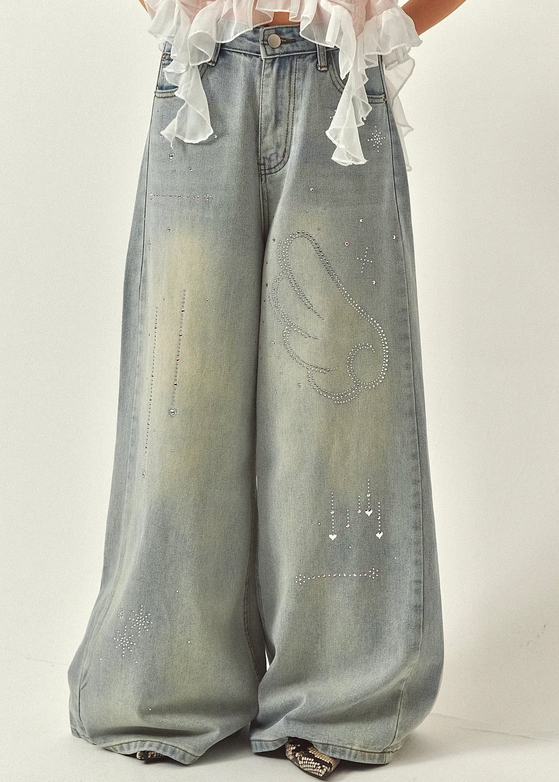 Pellicule ペリキュール　ローズパンツ rose eyelet tiered mini pants｜PELLICULE | ぺリキュール