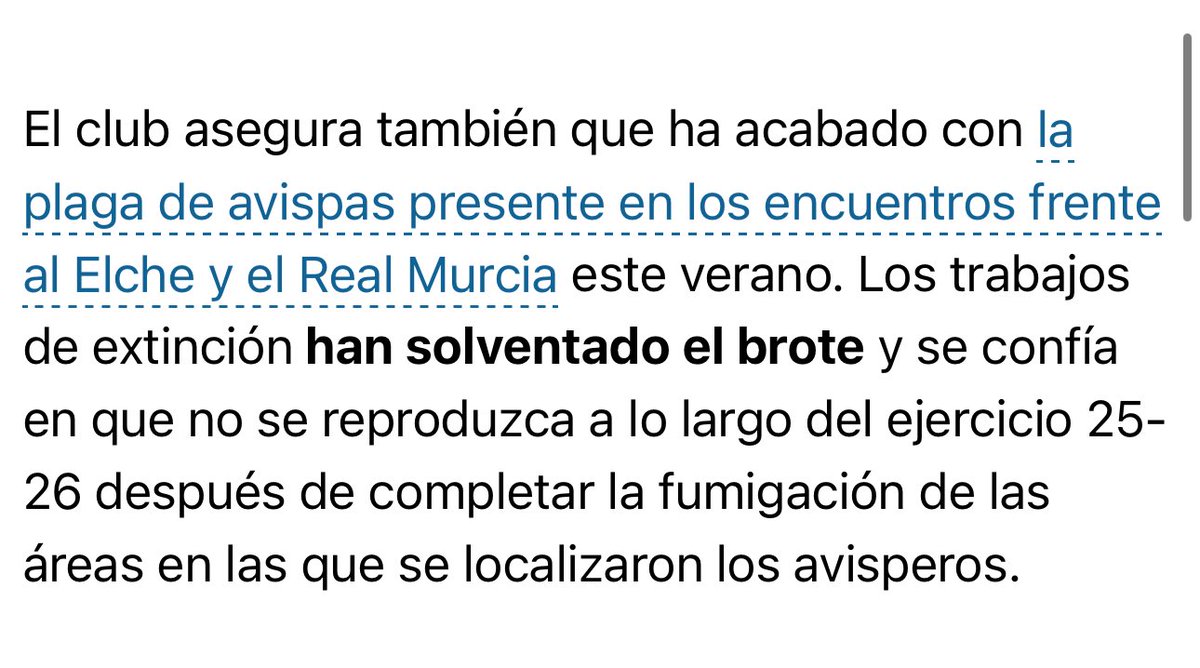 Primera necesidad solventada en el José Rico Pérez! Ya no hay plaga de avispas
.🐝❌