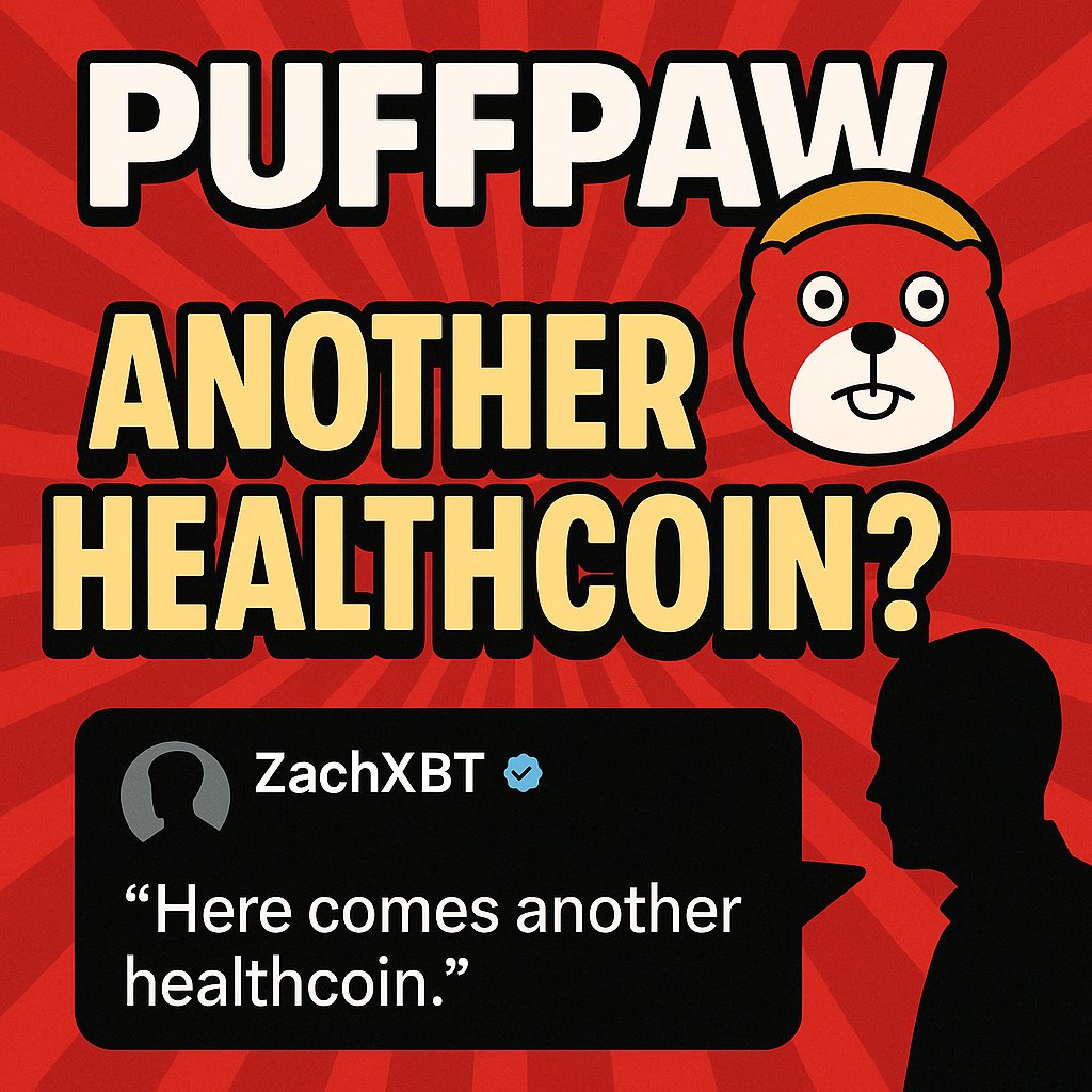 PUFFPAW 알아보기 41탄

ZachXBT의 <a href="/puffpaw_xyz/">Puffpaw</a>  디스: “헬스코인이 또 왔다”

ZachXBT는 PUFFPAW의 시드 투자 발표 직후 트윗을 올렸습니다:

“여기 또 하나의 헬스코인 나왔다. 진지하게, 또 같은 실수를 반복할 건가?”

이 비판의 핵심은:
과거 수많은 “헬스 기반 X-to-Earn” 프로젝트가
토큰