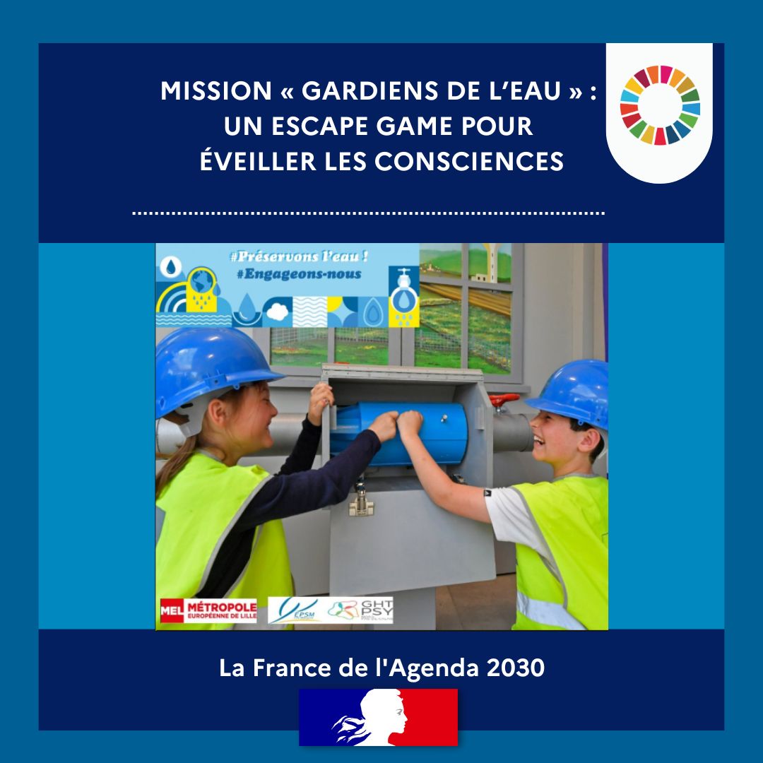 💧 Coup de cœur #SEDD2025 : l’escape game « Gardiens de l’eau » plonge les participants dans un futur où le cycle de l’eau est menacé🌍. Immersif, ludique et pédagogique, il sensibilise à la préservation de cette ressource vitale.
Plus : agenda-2030.fr/a-la-une/mobil…
#ODD6 #ODD4 #ODD3
