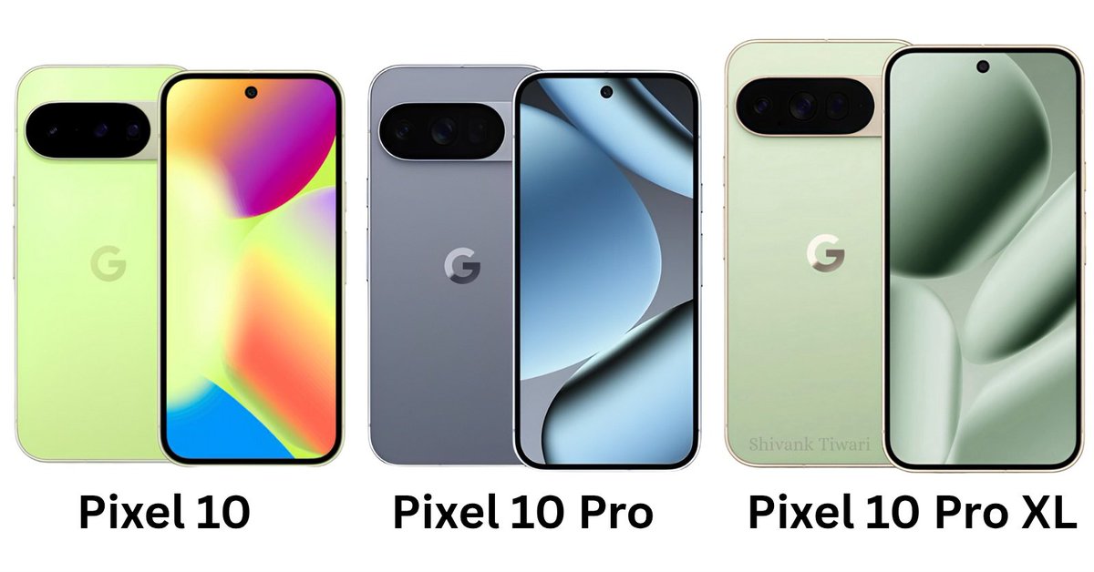 Google Pixel 10 series launching today! 😍

Major Highlights :-
✅ Tensor G5 (3nm TSMC based chipset)
✅ A new (5x) Telephoto lens on Pixel 10
✅ Android 16
✅ New AI tools for camera 
✅ 5200-mAh bigger battery on 10 Pro XL 
✅ All new 25W (MagSafe) charging support

Excited?