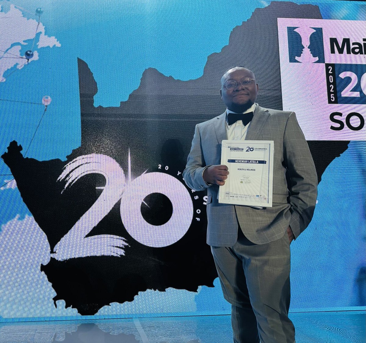 MandelaUni's tweet photo. #R2bP: Postdoctoral research fellow in human physiology at Mandela University Dr Nehemiah Latolla has been lauded in the Health and Wellness category as one of the Mail &amp; Guardian’s 200 Young South Africans for 2025.

Read more: https://t.co/kQWSv4sReg https://t.co/NkPHAVr2RY