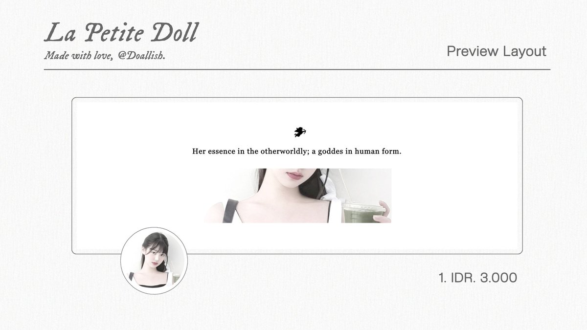 Geimbuy's tweet image. ⠀
help  repost, tysm! 

layout   jang  wonyoung  dan  rei  ive
ready  stock,   price  on      pict,   free   
retext.  DM   for  take.  ❤︎ #zonauang️
⠀