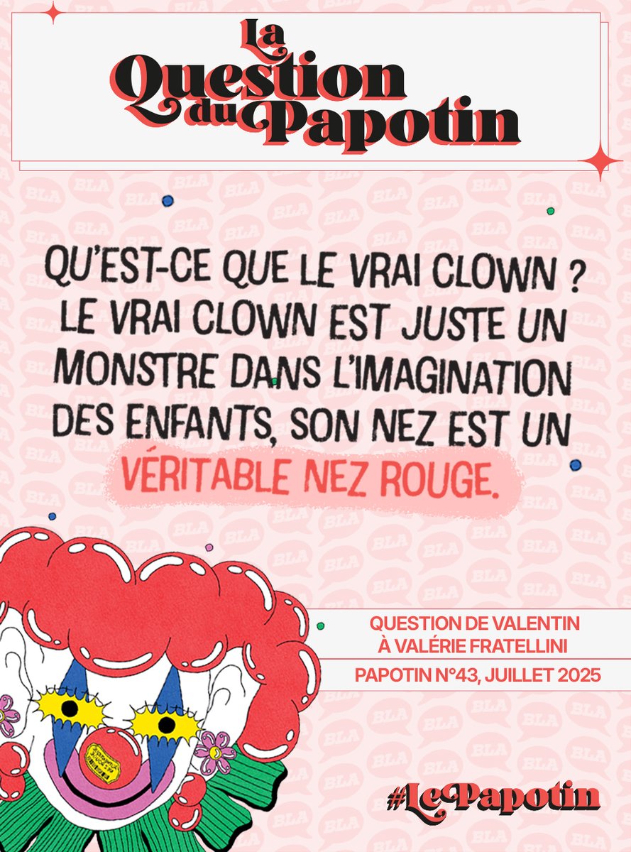 Une question posée par Valentin à Valérie Fratellini, enseignante des arts du cirque !

Découvrez l'interview entière dans le nouveau numéro du Papotin, disponible chez votre marchand de presse 💚
#LePapotin