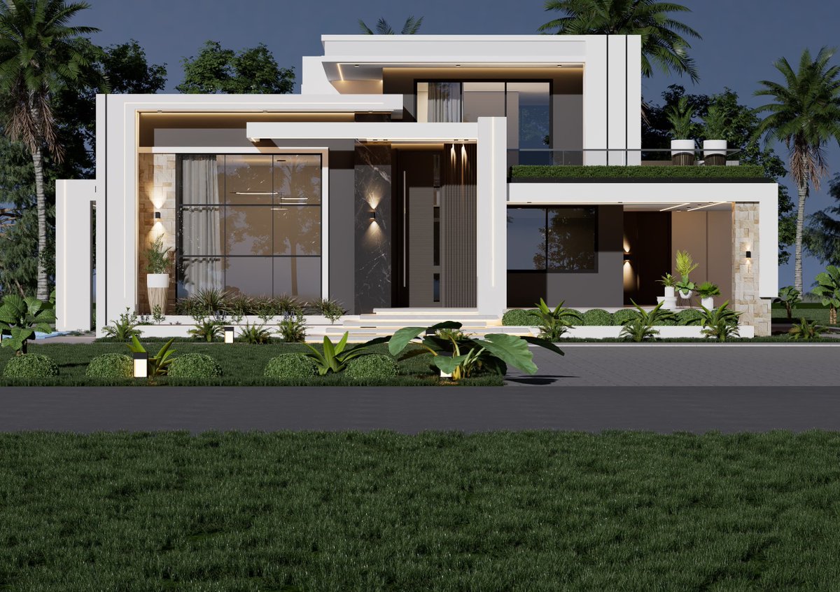 RomanEngineers's tweet image. RESIDENTIAL HOUSE PROJECT: Five bedrooms house with master bedroom at the floor, large balcony, double height sitting room to give best view exterior view and ventilation 

#housedesign 
#contemporaryhousedesign 
#Roman