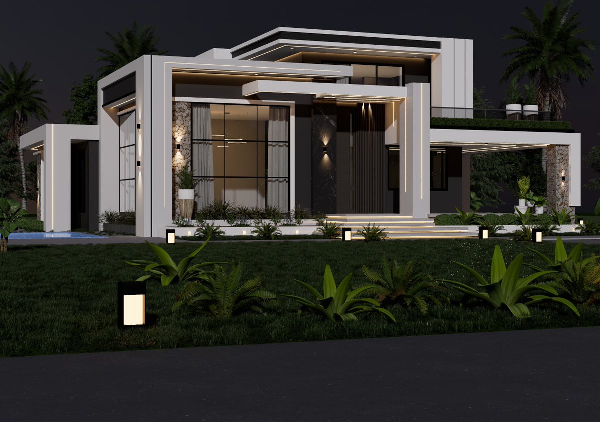 RomanEngineers's tweet image. RESIDENTIAL HOUSE PROJECT: Night 3D

#contemporary 
#housedesigns 
#roman