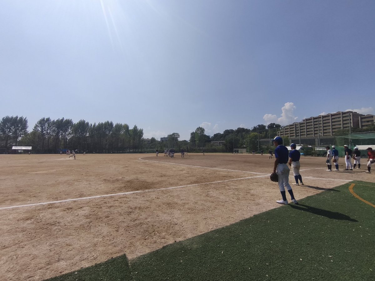 8/20(水)　部活動体験
たくさんの中学生と野球をすることができ、部員たちもいつもよりもナイスプレーが飛び出していました⚾
まだまだ公立高校入試はここからですが、少しでも多くの中学生が千里青雲を志望してくれることを願っています！
秋にもまだ体験はありますので、どんどん参加してください！
