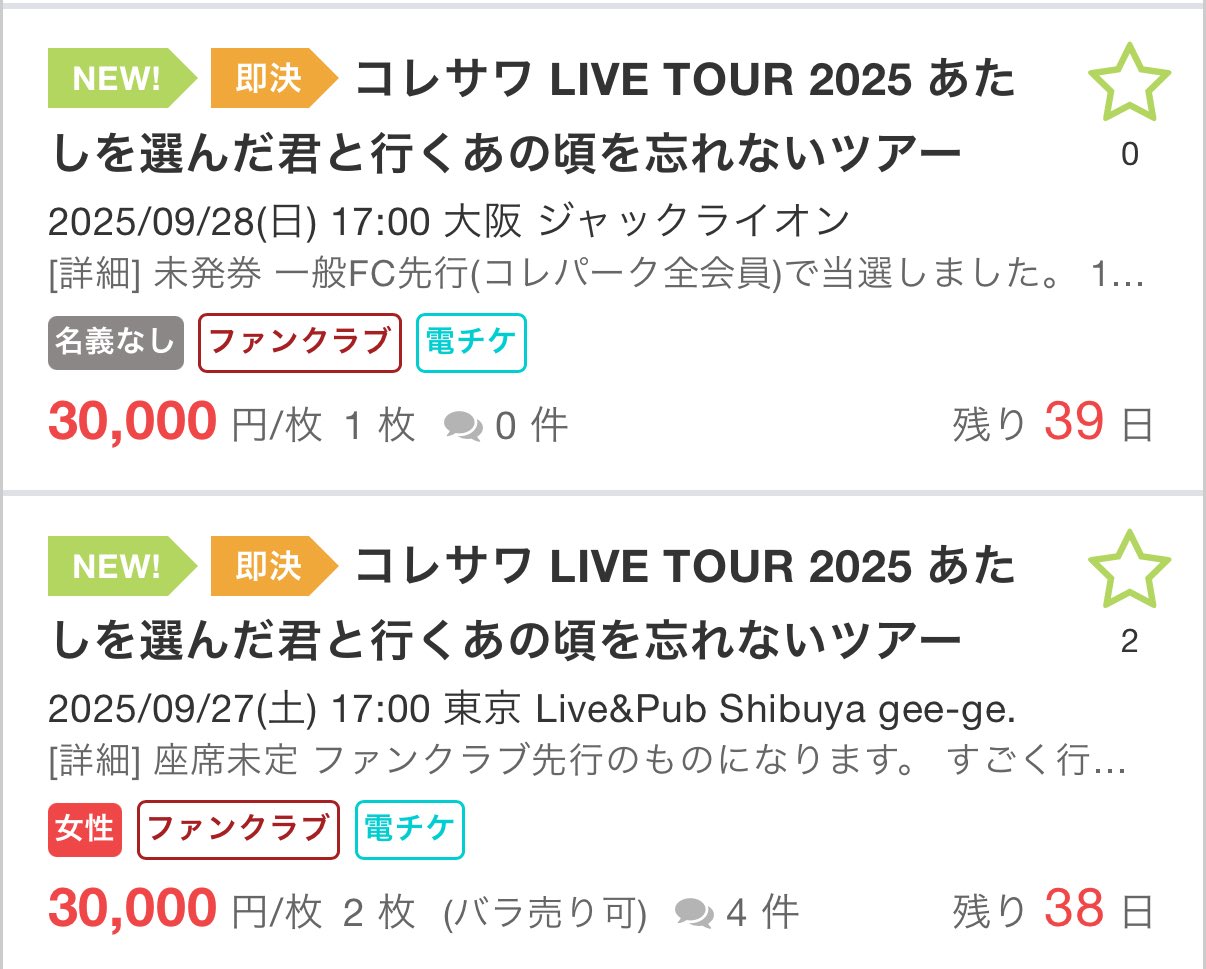 4ヶ月前に当選したのですが、使う予定がないため、売りに出します