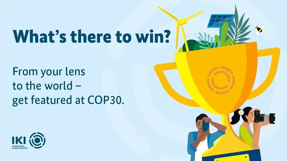 iki_germany's tweet image. 📸 Happy #WorldPhotographyDay! 

🏆 And with that, here’s an overview of the prizes in our #IKIPhotoContest2025:

🔹 Your photo showcased at COP30 in Belém
🔹 Exclusive prints &amp;amp; IKI notebooks
🔹 A feature in our digital exhibition 

👉 international-climate-initiative.com/PAGE738-1

#ClimateAction