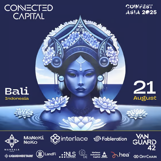 interlace.money (@interlacemoney) on Twitter photo We’re ready for Coinfest Asia 2025 with another exclusive Connected Capital Investor Dinner!
📅 Date: August 21, 2025
📍 Location: Bali, Indonesia
👥 Hosted by: Connected Capital
🤝 Sponsored by: <a href="/InterlaceMoney/">interlace.money</a> <a href="/MandalaChain/">Mandala Chain</a> <a href="/manekinekotech/">Maneki Neko Tech</a> <a href="/Fableration/">Fableration</a> <a href="/onegreenheartu/">Onegreenheart</a> We’re ready for Coinfest Asia 2025 with another exclusive Connected Capital Investor Dinner!
📅 Date: August 21, 2025
📍 Location: Bali, Indonesia
👥 Hosted by: Connected Capital
🤝 Sponsored by: <a href="/InterlaceMoney/">interlace.money</a> <a href="/MandalaChain/">Mandala Chain</a> <a href="/manekinekotech/">Maneki Neko Tech</a> <a href="/Fableration/">Fableration</a> <a href="/onegreenheartu/">Onegreenheart</a>