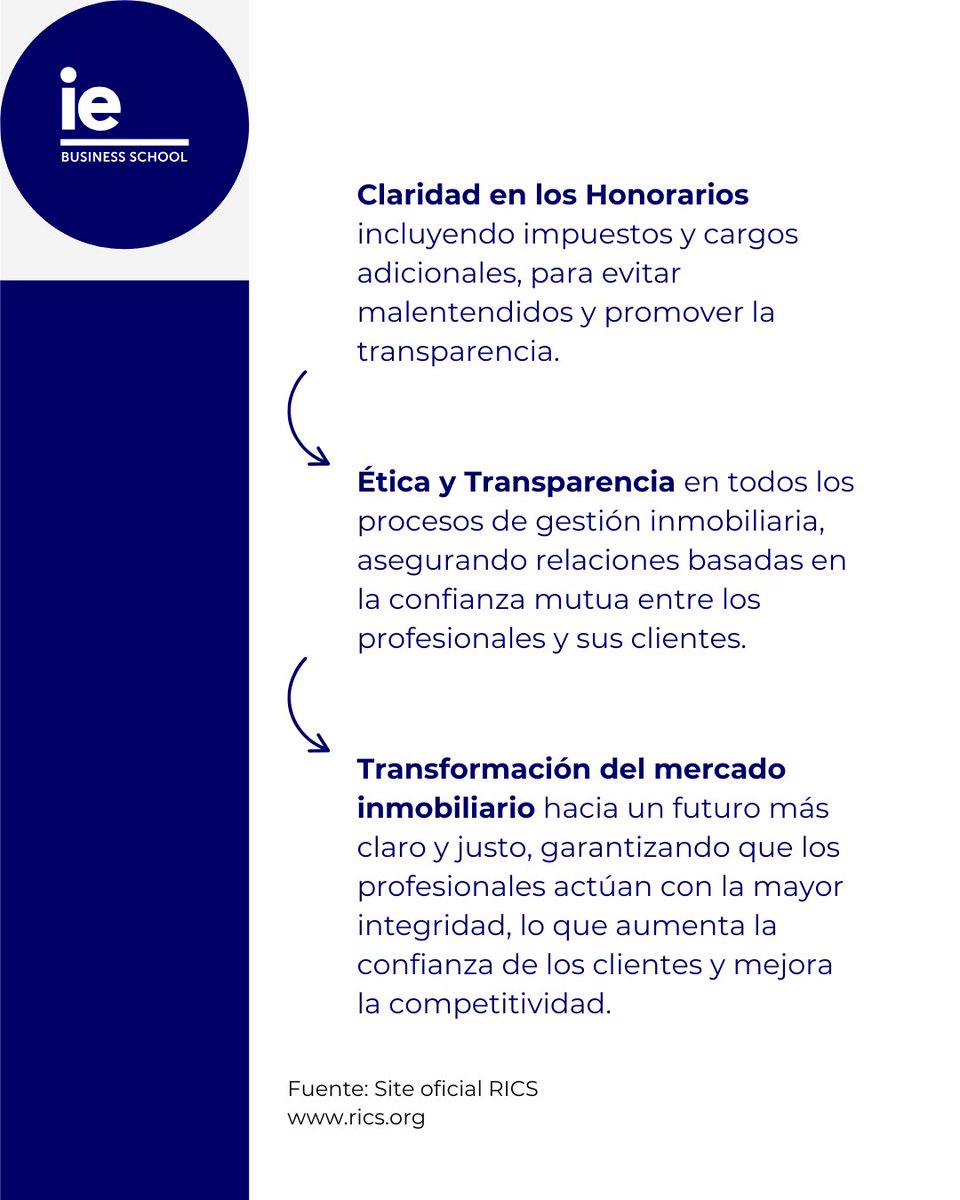 La nueva norma global de RICS para agencias y gestión inmobiliaria establece un hito en la transparencia y la ética dentro del sector.

El Programa Ejecutivo de Dirección de Empresas Inmobiliarias te prepara a enfrentar estos nuevos desafíos.

#IEExecutiveEducation #RealEstate