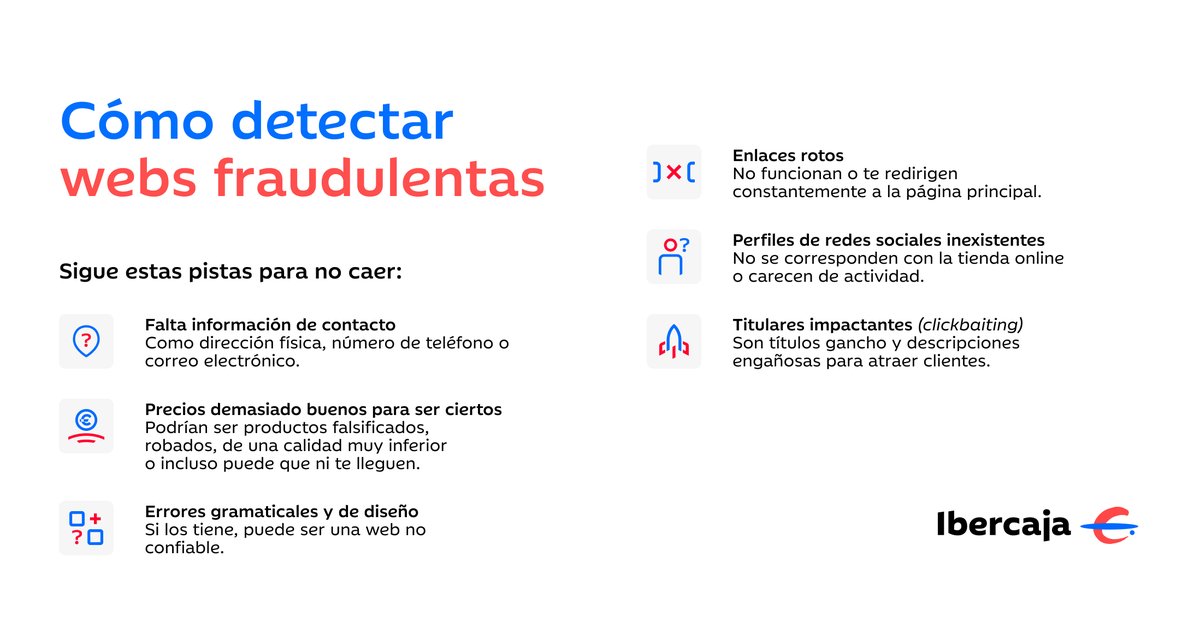 ⚠️ No todas las webs son lo que parecen. Antes de dejar tus datos o hacer clic en un enlace, hay señales que puedes revisar para evitar riesgos:
