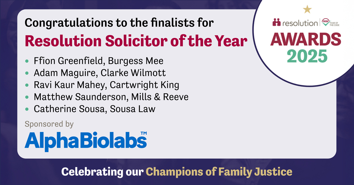 AlphaBiolabs (@alphabiolabs) on Twitter photo 🎉 Congratulations from AlphaBiolabs to all the impressive individuals shortlisted for <a href="/ResFamilyLaw/">Resolution</a> Solicitor of the Year.
We are proud to sponsor this award and look forward to celebrating this year’s champions of family justice on Thursday 18 September. 🎉 Congratulations from AlphaBiolabs to all the impressive individuals shortlisted for <a href="/ResFamilyLaw/">Resolution</a> Solicitor of the Year.
We are proud to sponsor this award and look forward to celebrating this year’s champions of family justice on Thursday 18 September.