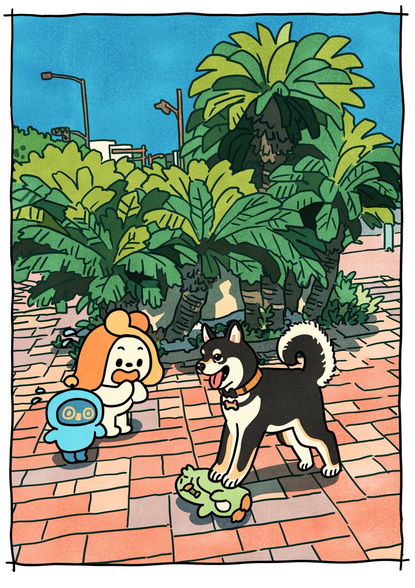 #初夏のワンバンク祭り ☀️🐶🎉

昨日に続いて、2番目の当選者発表(全3名)だよ🙌

今回の当選者は…
🐾 ノチェネペ さん（<a href="/oku3chapi/">yamaki39🔱🐻‍❄️</a>） 🎉

イラストはタケウチリョースケさん（<a href="/ryosuketarou/">タケウチ　リョースケ</a>）が描きおろししてくれた！

一緒に遊んだんだけど、元気いっぱいでナルヨーニが…🐶🐧💦