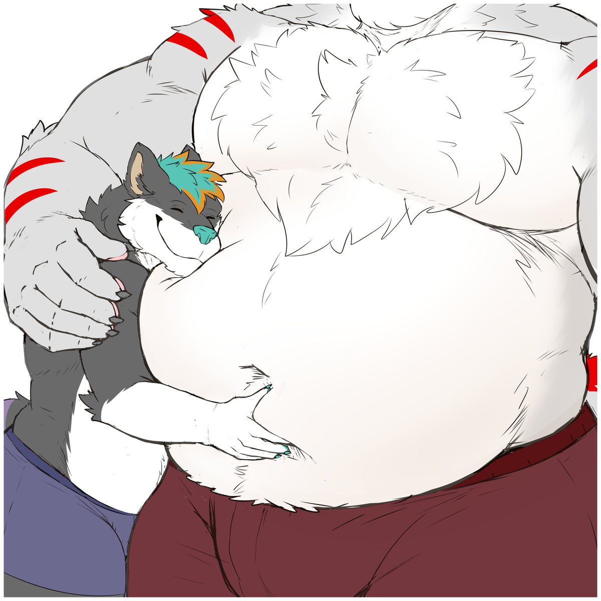SilverTheWolf_'s tweet photo. Huge hug with my daddy @GR0Ugrou ❤️🐺

🎨 by @Radonryu https://t.co/dxrvzjugTC