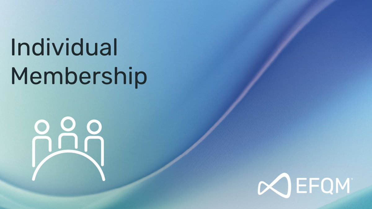 EFQM is delighted to introduce EFQM Individual Membership, a new way for professionals to connect with a shared management philosophy that unites thousands worldwide.

Click here to join now bit.ly/4237Q28
