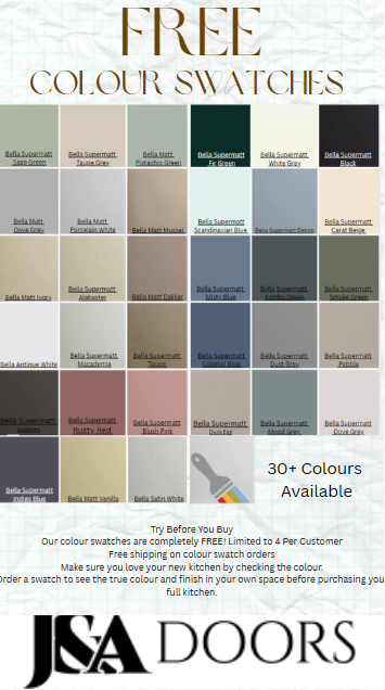 J&amp;A Doors - Kitchen Replacement Doors, Cabinets &amp; Accessories

Did you know you can get a free Colour Swatch before you commit to buying a door?

check out our website now too see the 40+ available.

Terms &amp; Conditions Apply

#kitchendesign #kitchen #drawersndoors #flitwick #beds