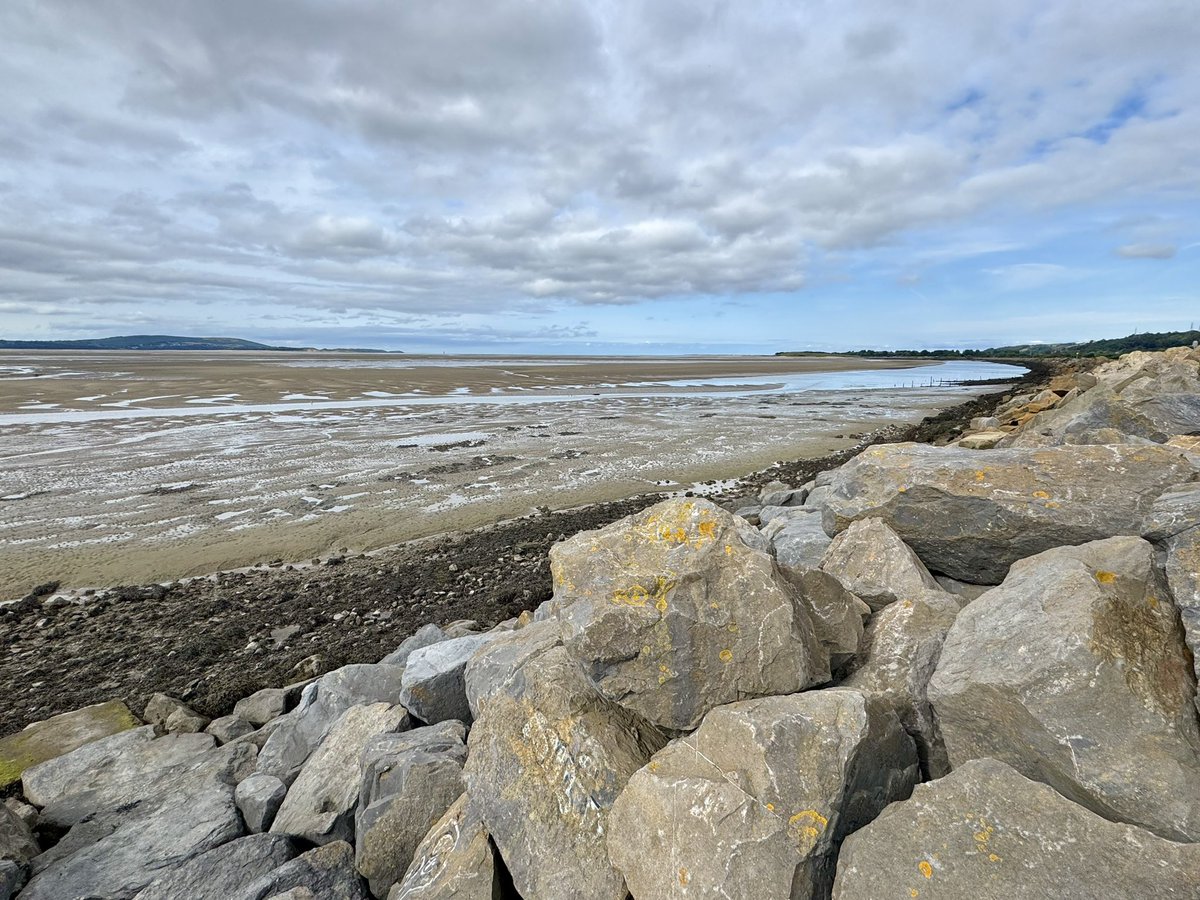 rlloydpr's tweet photo. Tide’s out!
The view from the other side of the railway tracks at Festival Fields #Pwll #Llanelli https://t.co/X8aqHy159G