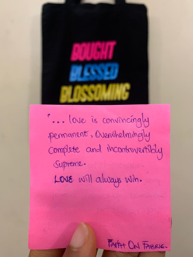The Supremacy of Love.❤‍🔥 

Whether you're sharing Christ with someone today, gifting a faith tote to a loved one, or doing both, you're